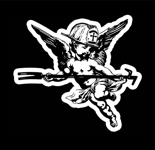 Buy 3 save 33% (mix and match) Guardian Angel with a Hook (two decals 2.5")  Sticker