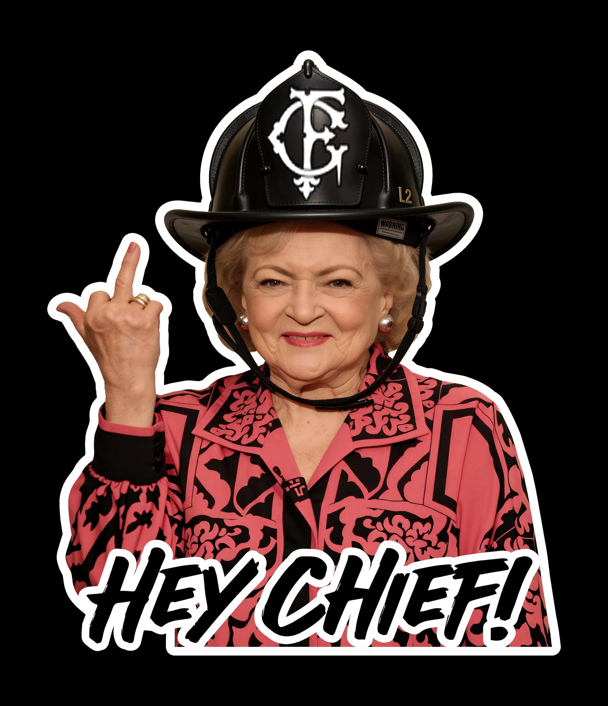 Hey Chief Betty (two decals 2.5