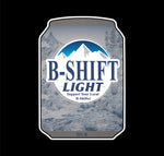 Buy 3 save 33% (Mix and Match) B-Shift Beer Can (two decals 2.5" and a 3")  Sticker