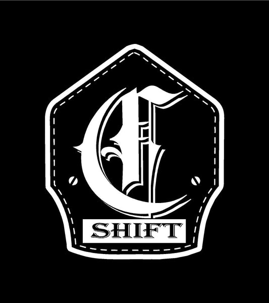Buy 3 save 33% (Mix and Match) C-Shift Badge / Helmet Shield Sticker (two decals 2.5" and a 3")