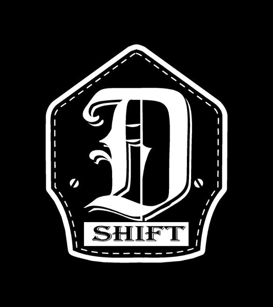 Buy 3 save 33% (Mix and Match) D-Shift Badge / Helmet Shield Sticker (two decals 2.5" and a 3")