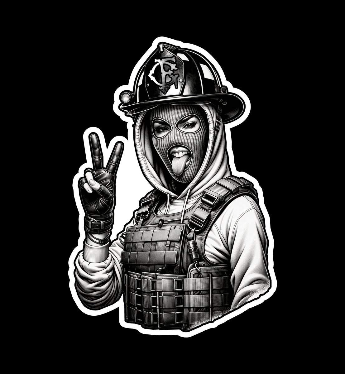 Goon Girl Black and White (two decals 3