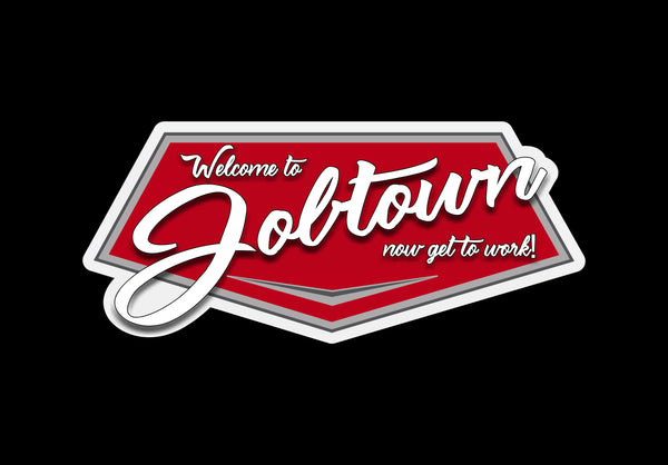 Buy 3 save 33% (Mix and Match)Welcome to Jobtown Firefighter Sticker Set- Includes Two 1"x3" Decals