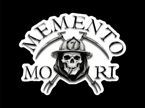 Buy 3 save 33% (mix and match) Memento Mori (two decals 2.5")  Sticker