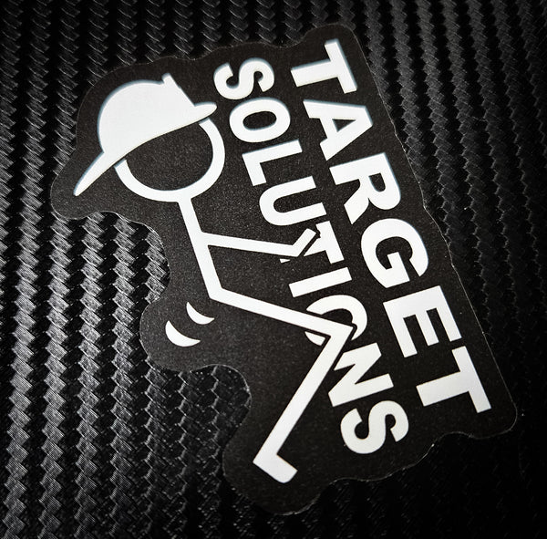 Buy 3 save 33% (mix and match) Fuck Target Solutions Due Firefighter  (two decals one 2.5" and one 3")  Sticker