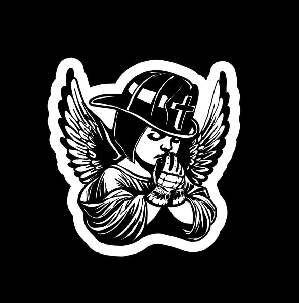 Buy 3 save 33% (mix and match) Guardian Angel Praying (two decals 2.5")  Sticker