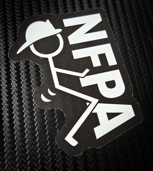 Buy 3 save 33% (mix and match) Fuck NFPA Firefighter  (two decals one 2.5" and one 3")  Sticker