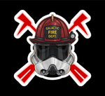 Buy 3 save 33% (mix and match) FireTrooper  Galactic Firefighter  (two decals 2.5")  Sticker
