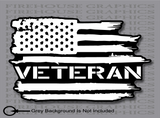 US Veteran American flag Army Navy Marines Air Force vinyl sticker decal