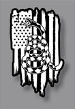 Gadsden Don't Tread On Me Rattlesnake 1776 2A We The American Flag sticker decal