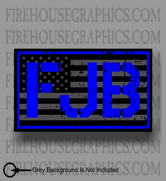 Blue FJB American Flag Decal